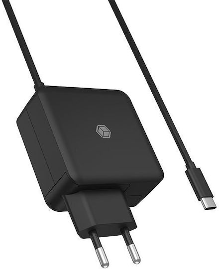 Icy Box USB-C Universal Φορτιστής Laptop 65W 1.3A με Αντάπτορα Τροφοδοσίας