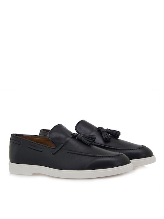 Giovanni Morelli Men's Piele Mocasini Negru