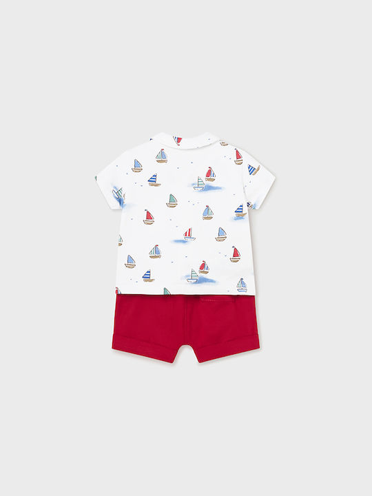 Mayoral Kids Set with Pants Summer 2pcs Red