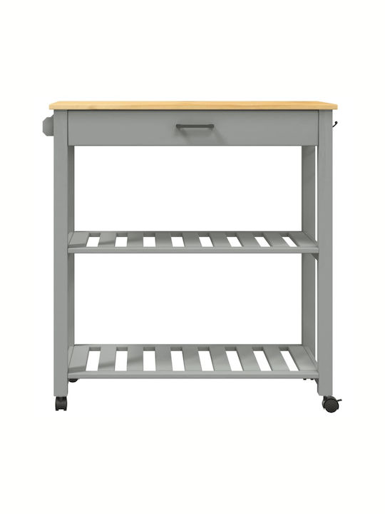 vidaXL Wooden Kitchen Rack 2 Tiers Pink 84x40x90cm