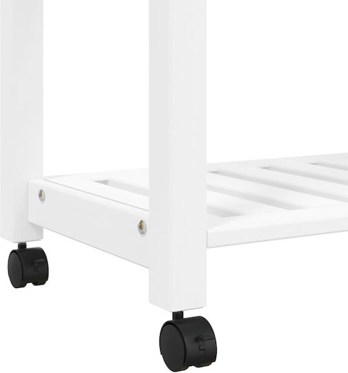 vidaXL vidaXL Küchenregal Hölzernes 2 Ebenen Rosa 84x40x90cm