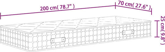 vidaXL Anatomie Matratze Kinderbett 70x200cm