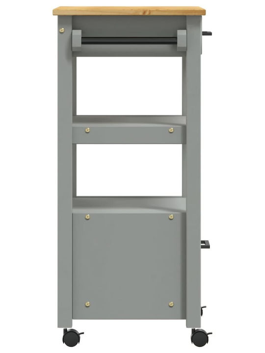 vidaXL Ραφιέρα Κουζίνας Ξύλινη 4 Θέσεων Ροζ 48x40x90cm