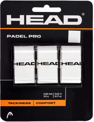 Head Pro X3 -WH Overgrip Alb 3buc