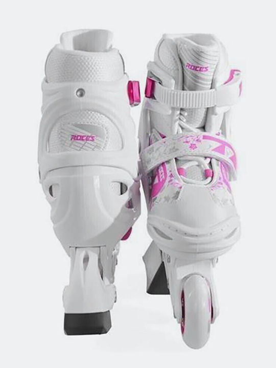 Athlopaidia Adjustable Pink Inline Rollers for Adults