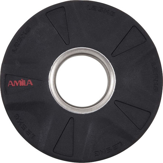 AMILA Δίσκος Ολυμπιακού Τύπου Λαστιχένιος 1 x 10kg Φ50mm με Λαβές