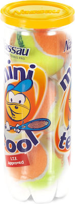 Nassau Cool Mini Μπαλάκια Τένις Παιδικά 3τμχ