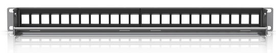 Ubiquiti Blank Keystone Patch Panel Patch Panel Keystone για Rack 1U 19" 24 Θυρών cat6 Μαύρο
