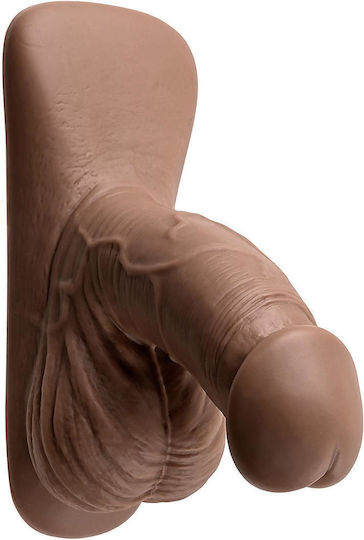 Gender X Glass Dildo with Scrotum Dark 10cm