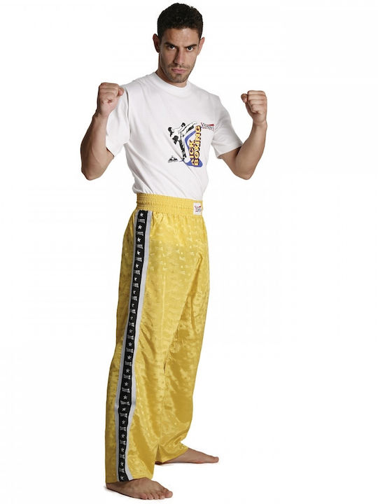 Olympus Sport Bărbați Pantaloni Kick Boxing Galben