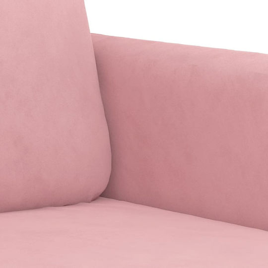 Doppelsitzer Samt Rosa Sofa 138x77x80cm