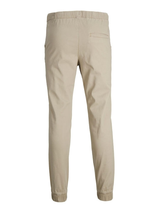 Trousers Elastic in Loose Fit Crockery