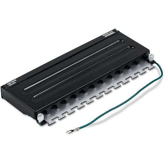 Trendnet Patch Panel für Rack 0.5U 10" 12 Ports cat6a Schwarz