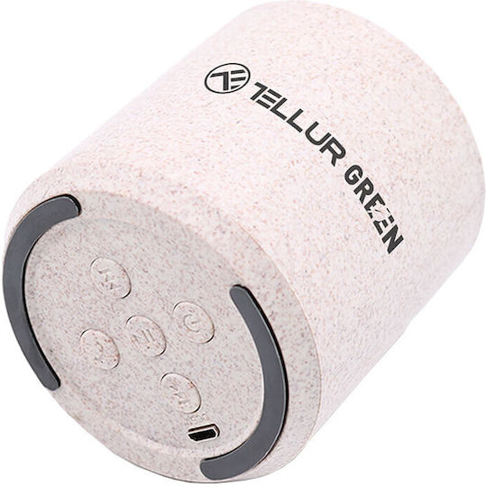 Tellur Green Bluetooth високоговорител 3W с живот на батерията до 2 часа Cream