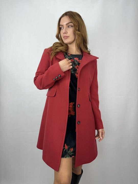 Passager Women's Midi Coat Red