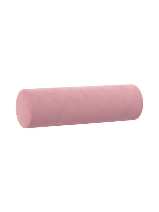 Canapea Cu Două Locuri Catifea Roz Cu Perne Decorative 138x77x80cm