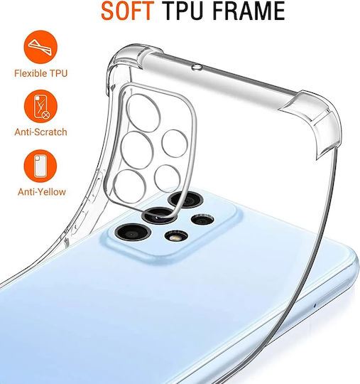 Techsuit Shockproof Clear Umschlag Rückseite Silikon Transparent (Galaxy A23 4G / Galaxy A23 5G Galaxy A23 4G / Galaxy A23 5G)