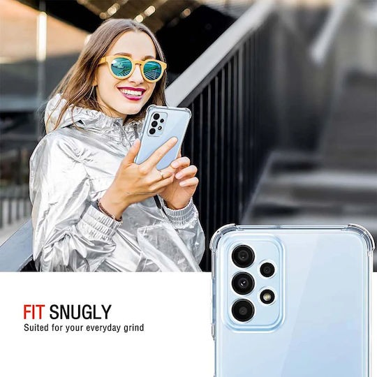 Techsuit Shockproof Clear Umschlag Rückseite Silikon Transparent (Galaxy A23 4G / Galaxy A23 5G Galaxy A23 4G / Galaxy A23 5G)
