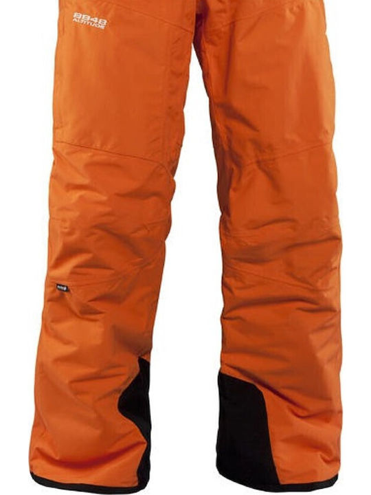 8848 Altitude Zig Men's Trousers for Ski & Snowboard Orange