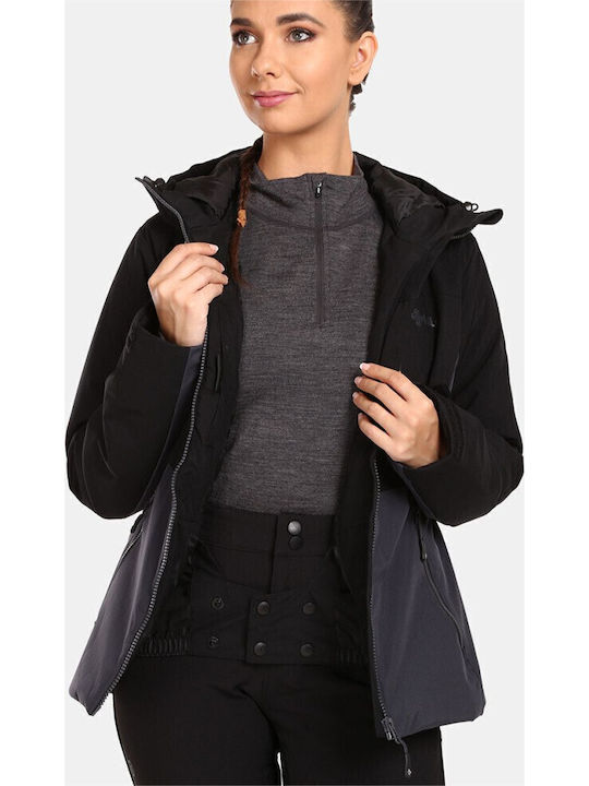 Kilpi Flip UL0113KI-BLK Women's Ski & Snowboard Jacket Black