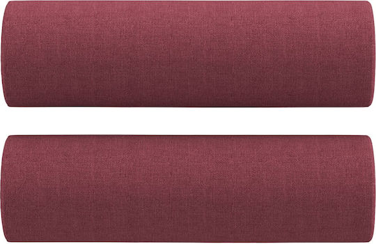 Three-Seater Couch Wine Red 198x77x80cm