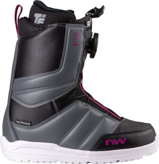 Northwave Helix Spin Kids Snowboard Boots Black/Dark Grey