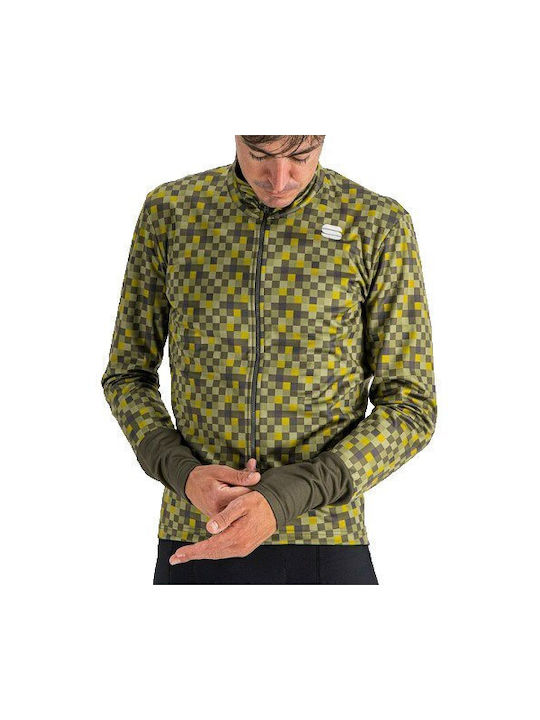Sportful Pixel Jacket Männer Wasserdicht Fahrrad-Windjacke Langarm Grün