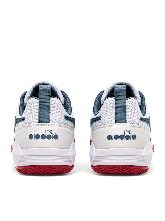 Diadora Мъжки Тенис обувки Padel Глинени игрища Бели Diadora Мъжки Тенис обувки Padel Глинени игрища Бели