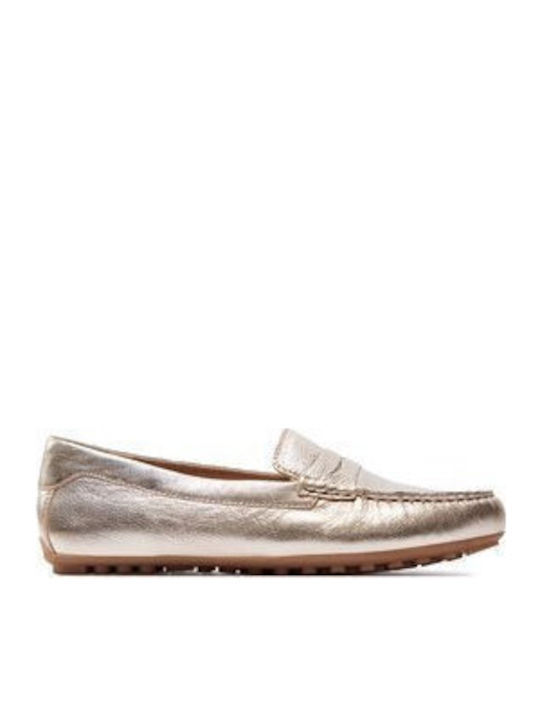 Women's Moccasins in Gold Color