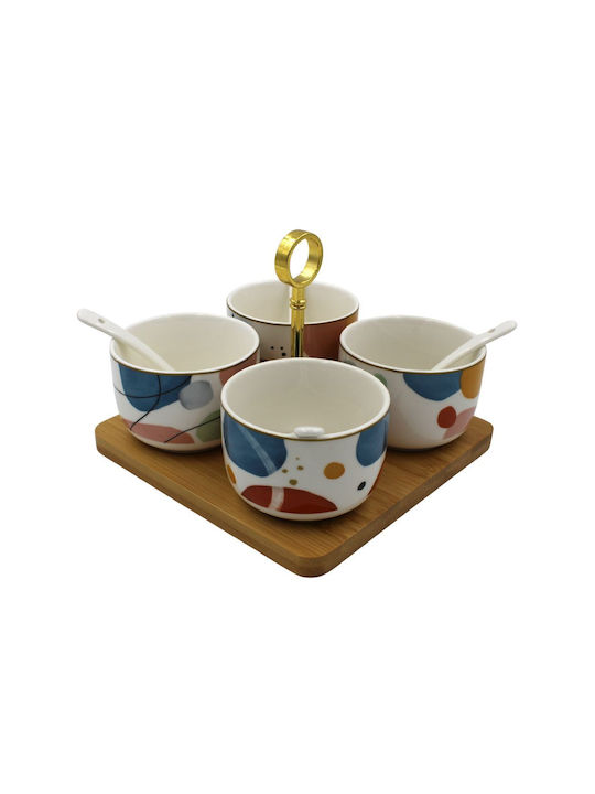 Easy-Life Dessert Turm Ständer & Tabletts mit Basis aus Porzellan Mehrfarbig Ø17cm 9 Stück Easy-Life Dessert Turm Ständer & Tabletts mit Basis aus Porzellan Mehrfarbig Ø17cm 9 Stück
