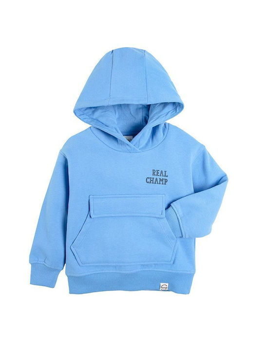 Kids Sweatshirt with Hood and Pocket Blue