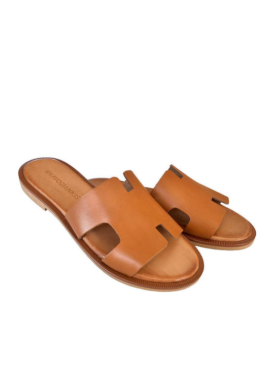 Sandale Casual Damă Din Piele Tabac Maro