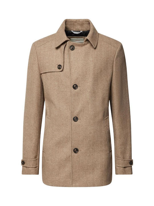 Мъжко палто Beige