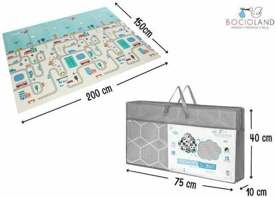 Bocioland Χαλάκι Δραστηριοτήτων Πολύχρωμο 200x150cm Πάχους 10mm