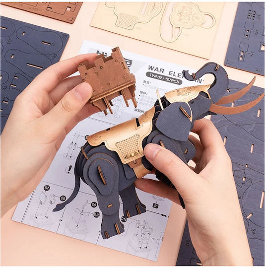 Rowood Дървена Конструктивна Игра Elefant De Lupta