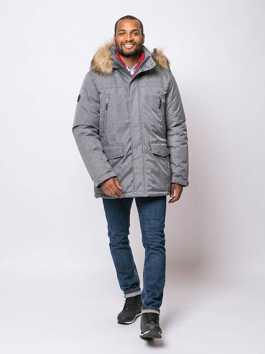 Winter Jacke Puffer Wasserdicht Gray