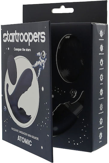 Dream Toys Startroopers Πρωκτικός Δονητής με Δυνατότητα Ασύρματης Λειτουργίας Μαύρος 18.8cm