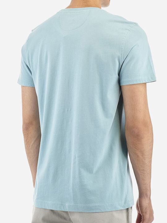 La Martina Men's Short Sleeve T-shirt Light Blue