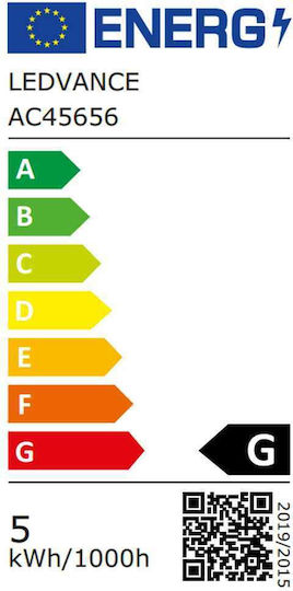 Osram Λάμπα LED 9W για Ντουί E27 και Σχήμα R80 Θερμό Λευκό Dimmable