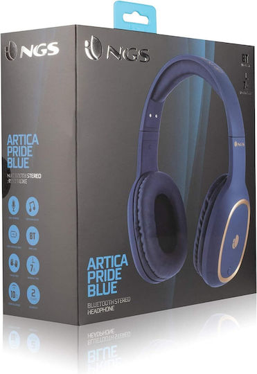 NGS Micro Artica Sloth Fără fir / Cu fir On Ear Căști cu 10 ore de Funcționare Pride Blue