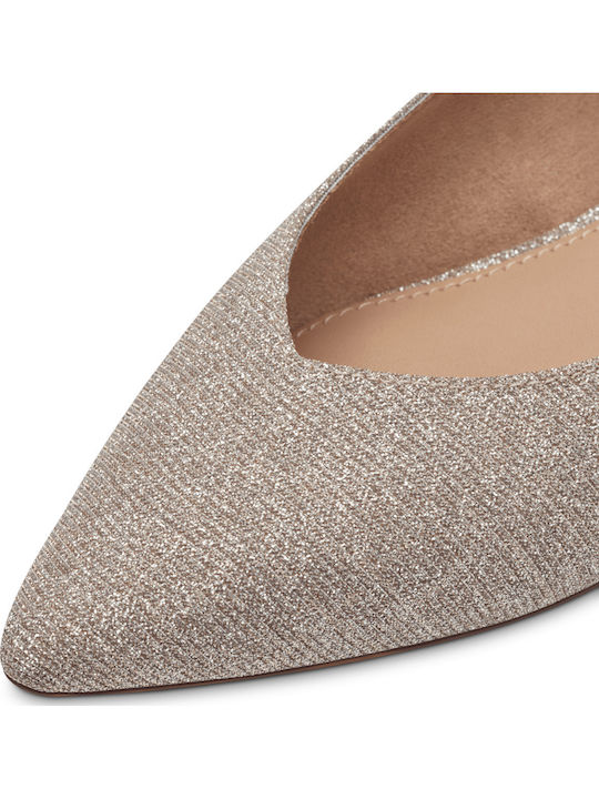 Heels with Low Heel Rose Gold