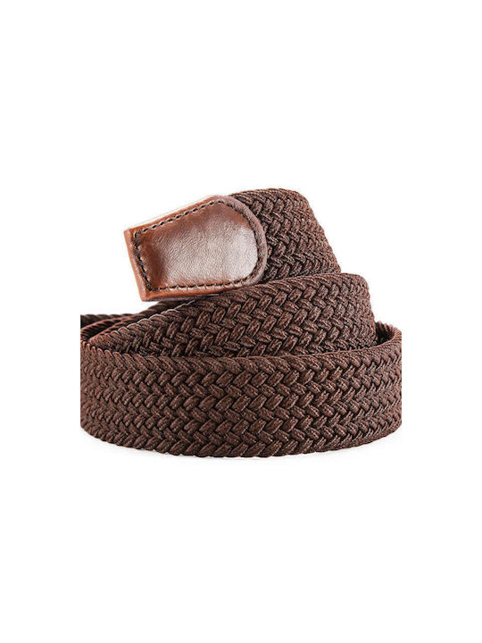 Men's Knitted Elastic Belt Brown