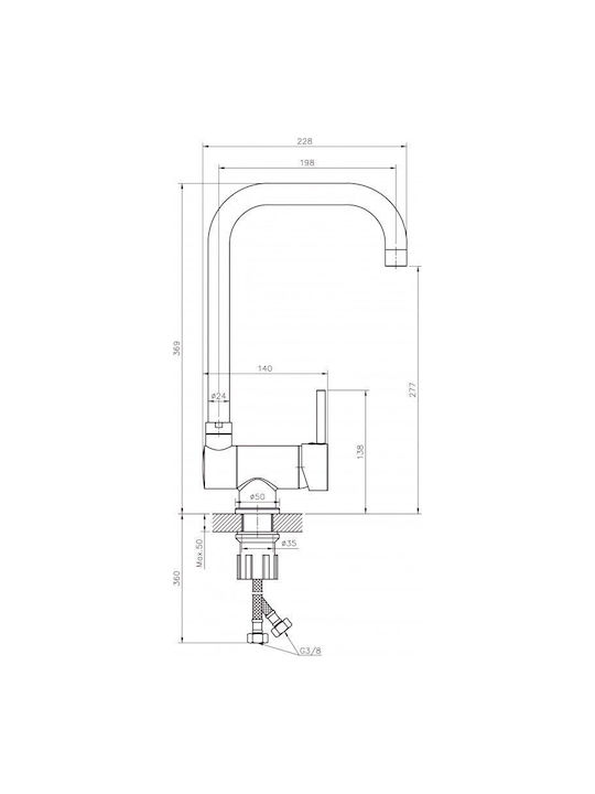 Inter Ceramic Alpaca ICSETICF71921747119ICK10060L Drop-In Мивка Inox Ш100xД60см Сребрист