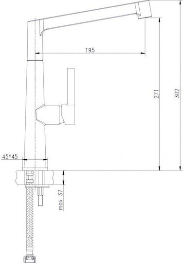 Inter Ceramic Alpaca Ένθετος Νεροχύτης Inox Μ80xΠ60cm Ασημί