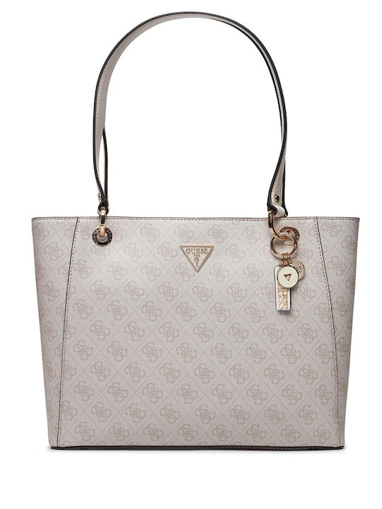 Guess Noelle Women's Bag Shopper Shoulder Beige