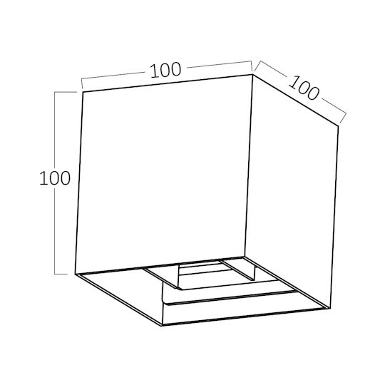 Braytron Wall-Mounted Outdoor Light G9 IP54 10x10x10εκ.