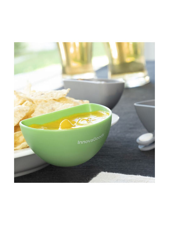 InnovaGoods Cliperitive Bol de Servire Rotund Plastic Galben cu Diametru 7.5buc 4buc