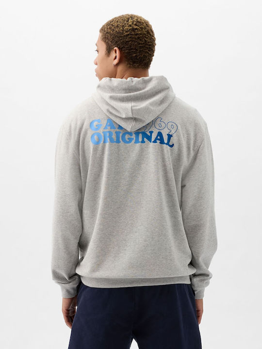 1969 Φούτερ με Κουκούλα light heather grey