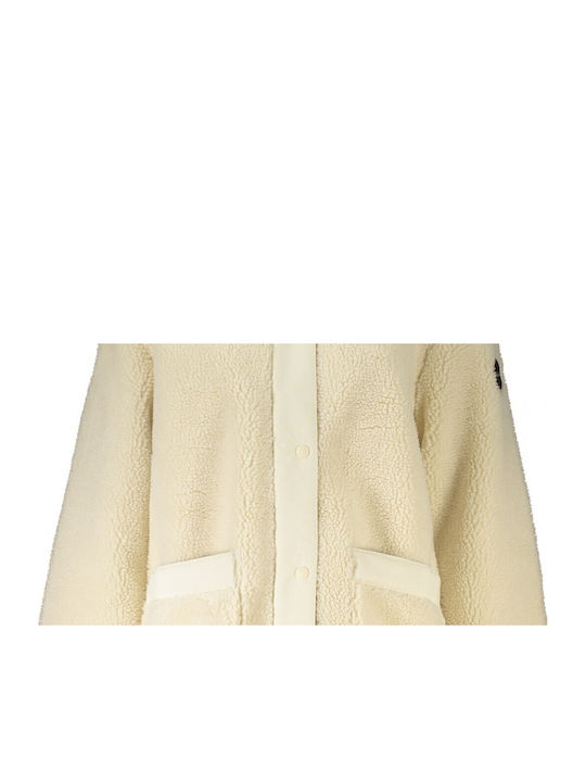 Tastrolabe Women's Short Puffer Jacket for Winter Beige