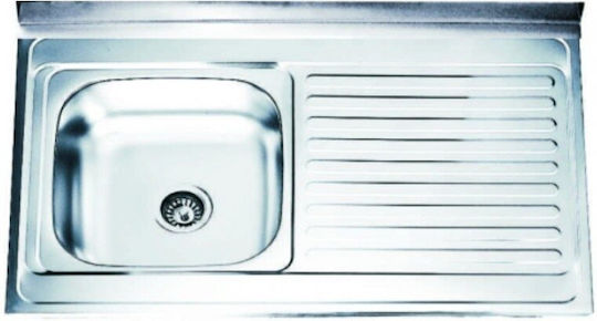 Inter Ceramic Piedmont Drop-In Inox Μ100xΠ60см сребърен Inter Ceramic Piedmont Drop-In Inox Μ100xΠ60см сребърен
